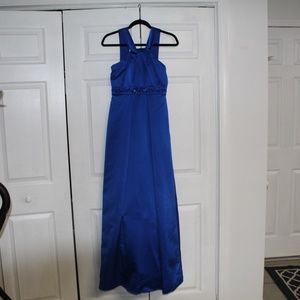 David's Bridal Satin Gown